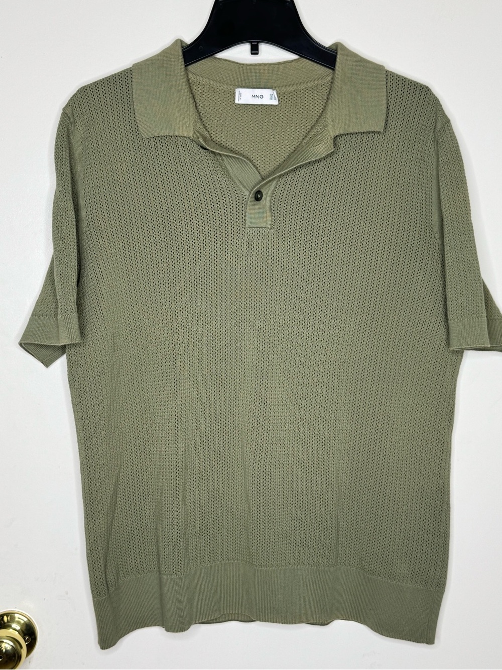 Mango Knitted Cotton Polo Shirt